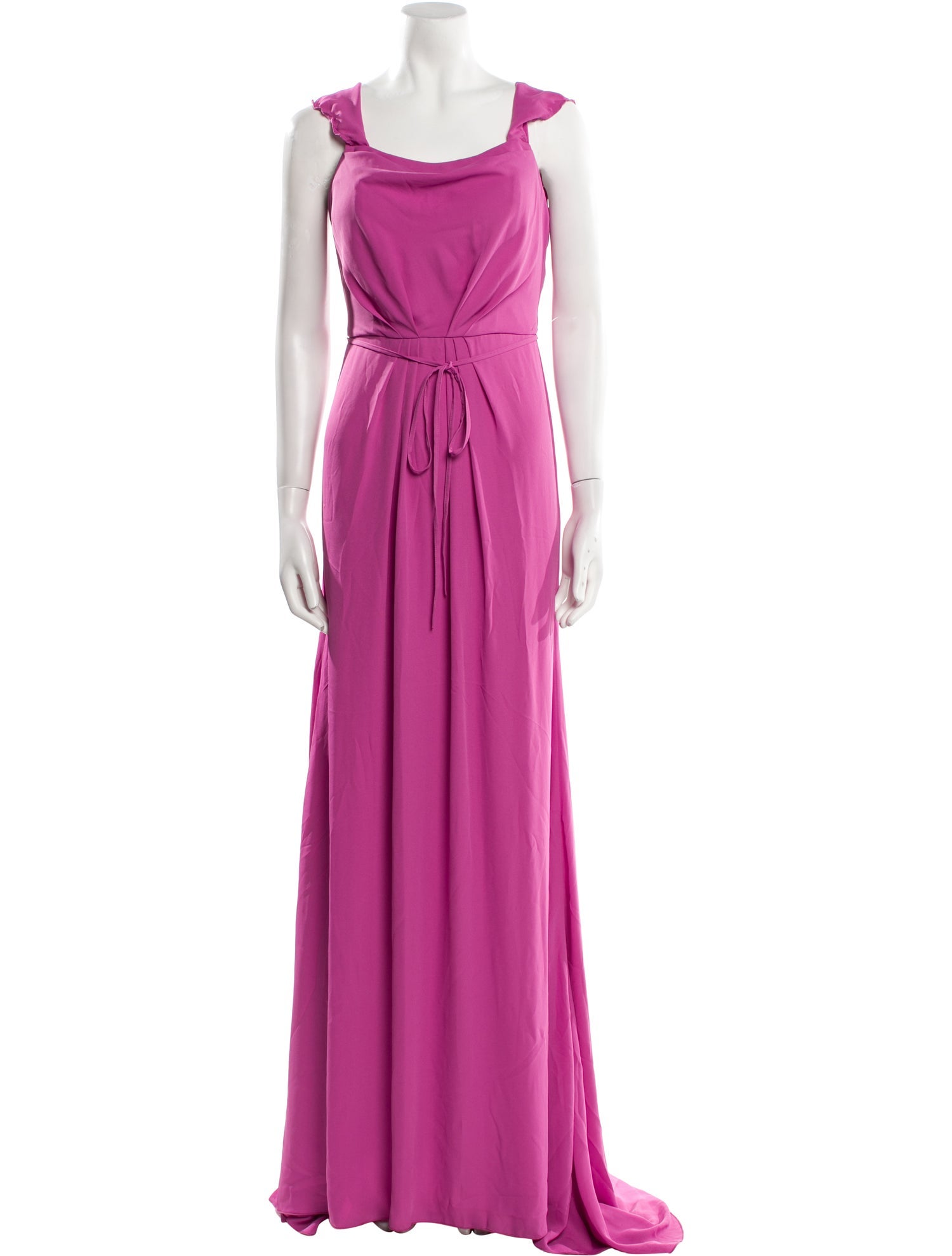 Vera Wang Scoop Neck Long Dress